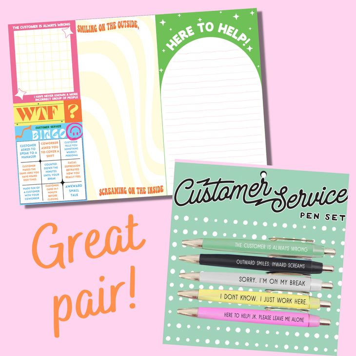 Customer Service Notepad Set of 5