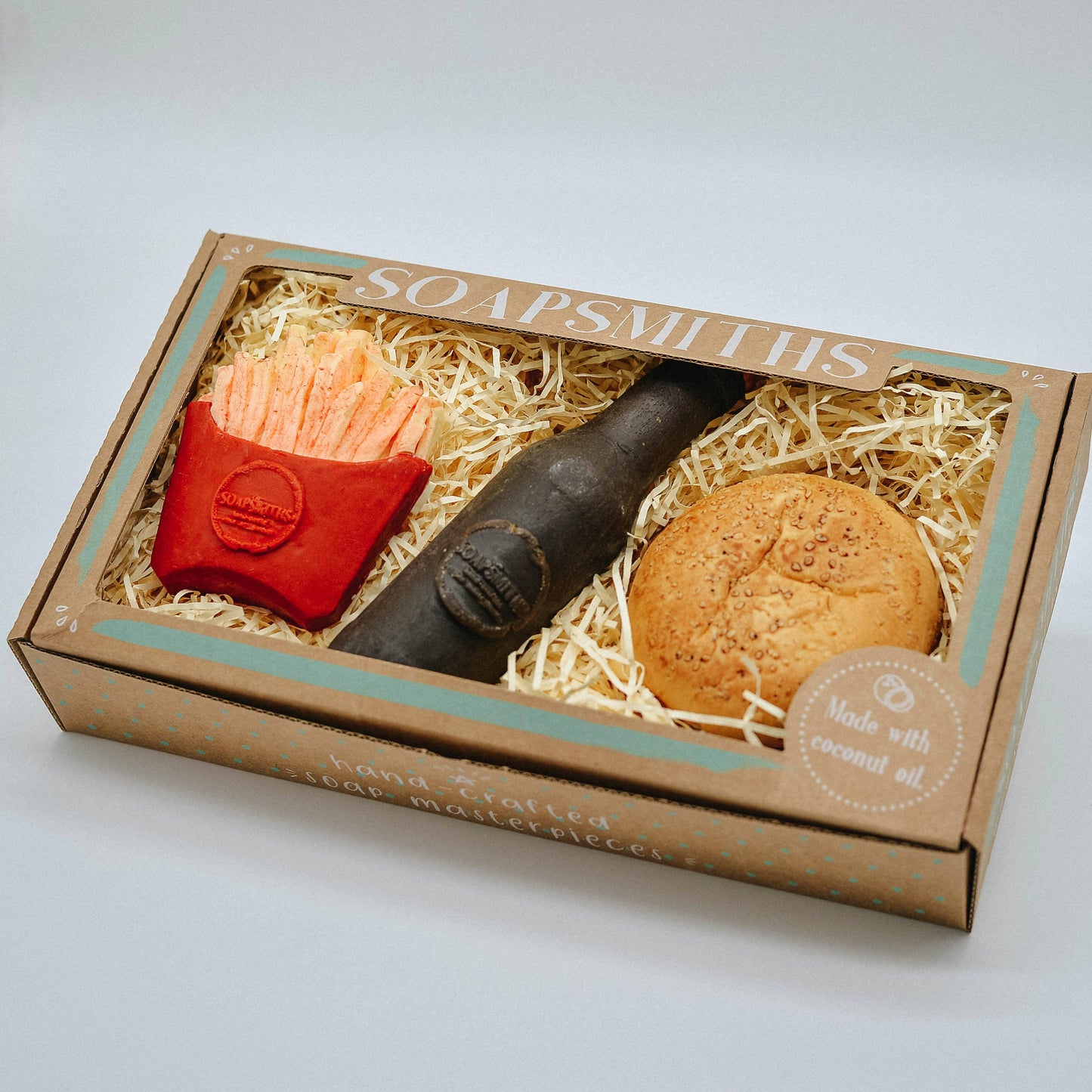 Sale!! The Quirky Soaper - Fries + Beer + Burger Trio