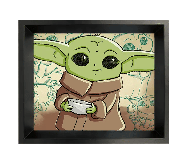 The Mandalorian The Child 3D Lenticular Shadowbox