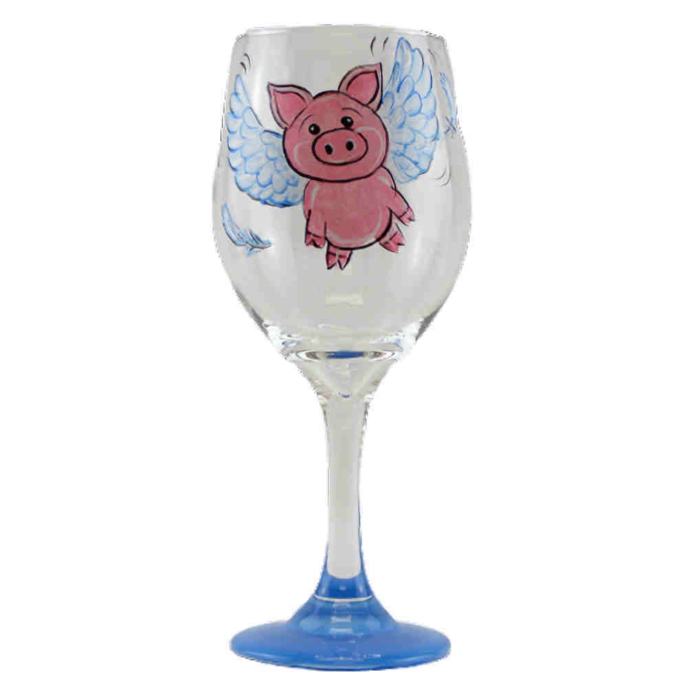 When Pigs Fly Stemware