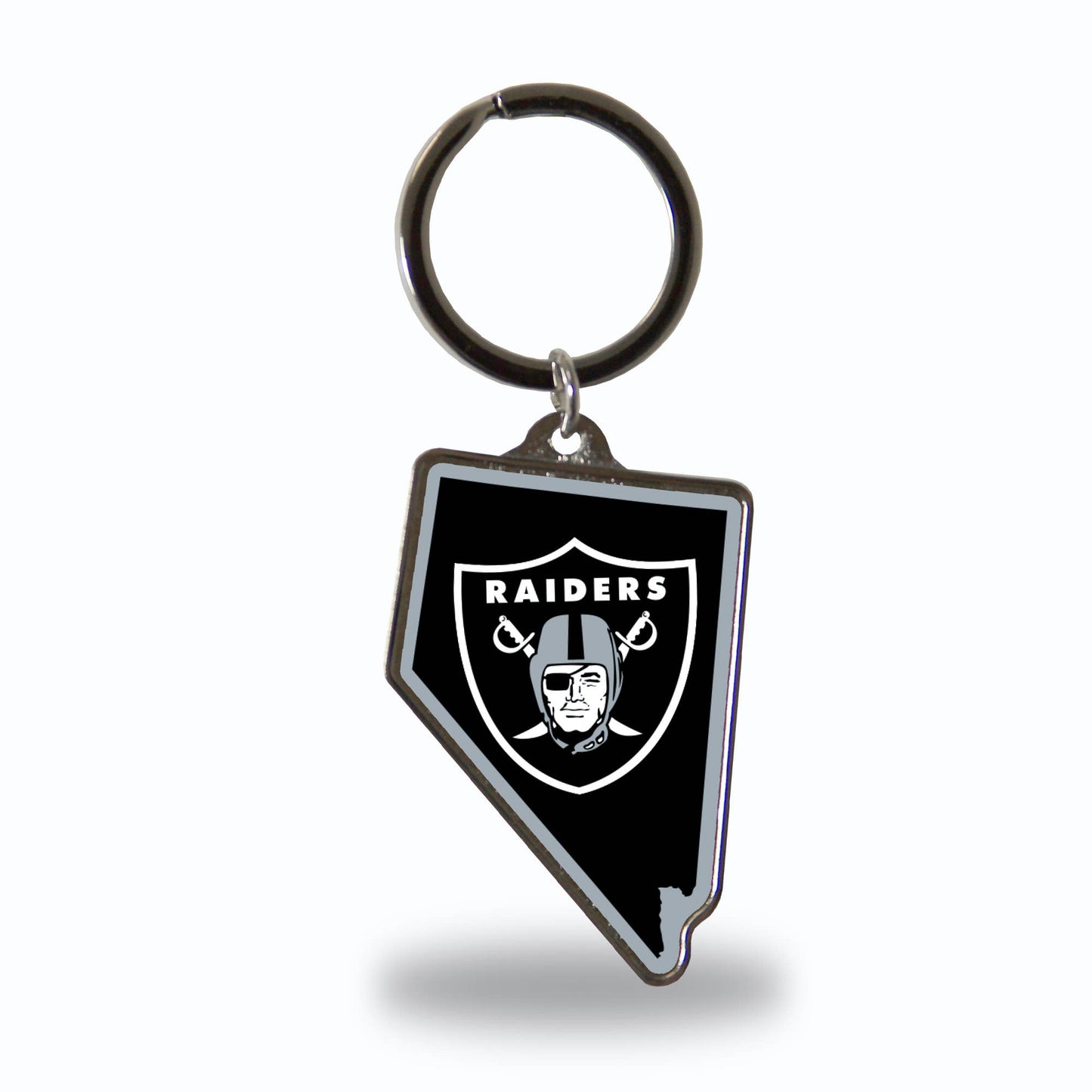 Las Vegas Raiders State Shape Keychain