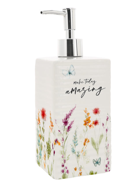 Make Today Amazing Ceramic Soap/Lotion Dispenser