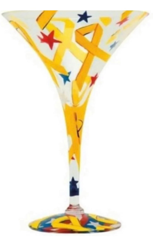 “Yellow Ribbon-Tini” Lolita Martini Glass