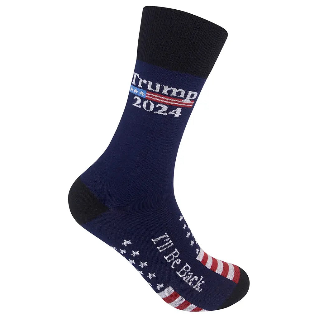 Trump 2024 I’ll Be Back Socks