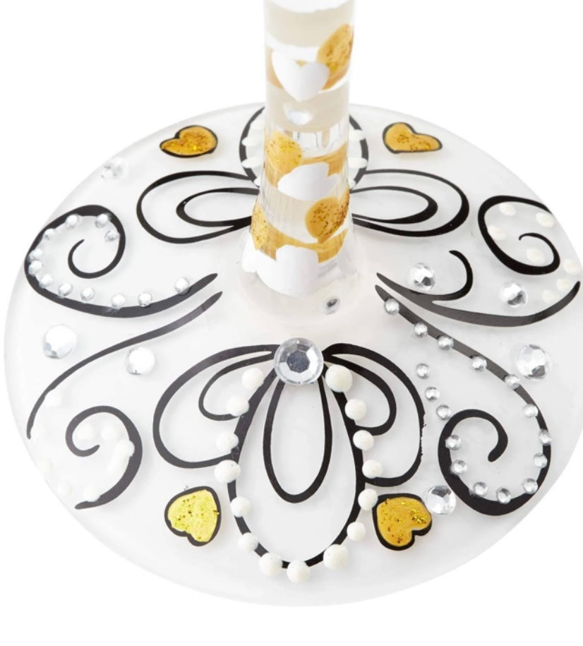 “Cheers to the Happy Couple” Lolita Wine Glass