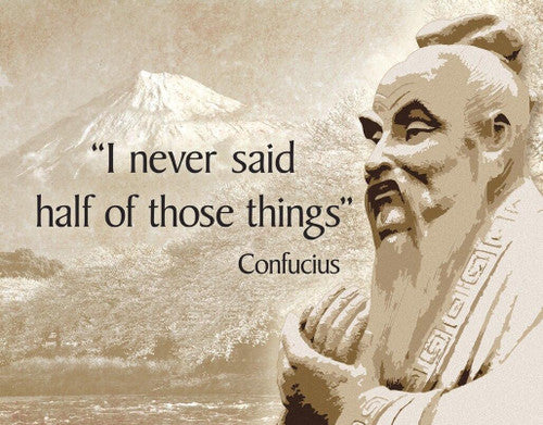 Confucius Tin Sign