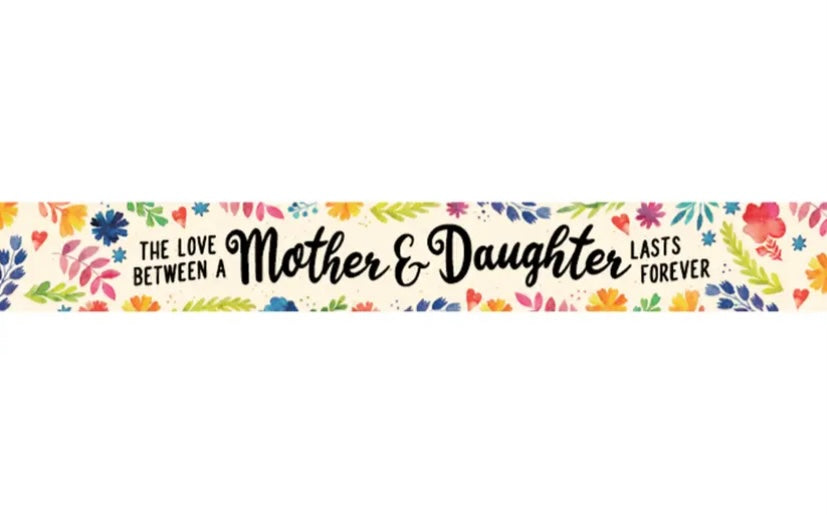 The Love between a Mother & Daughter.. Wooden Shelf Block