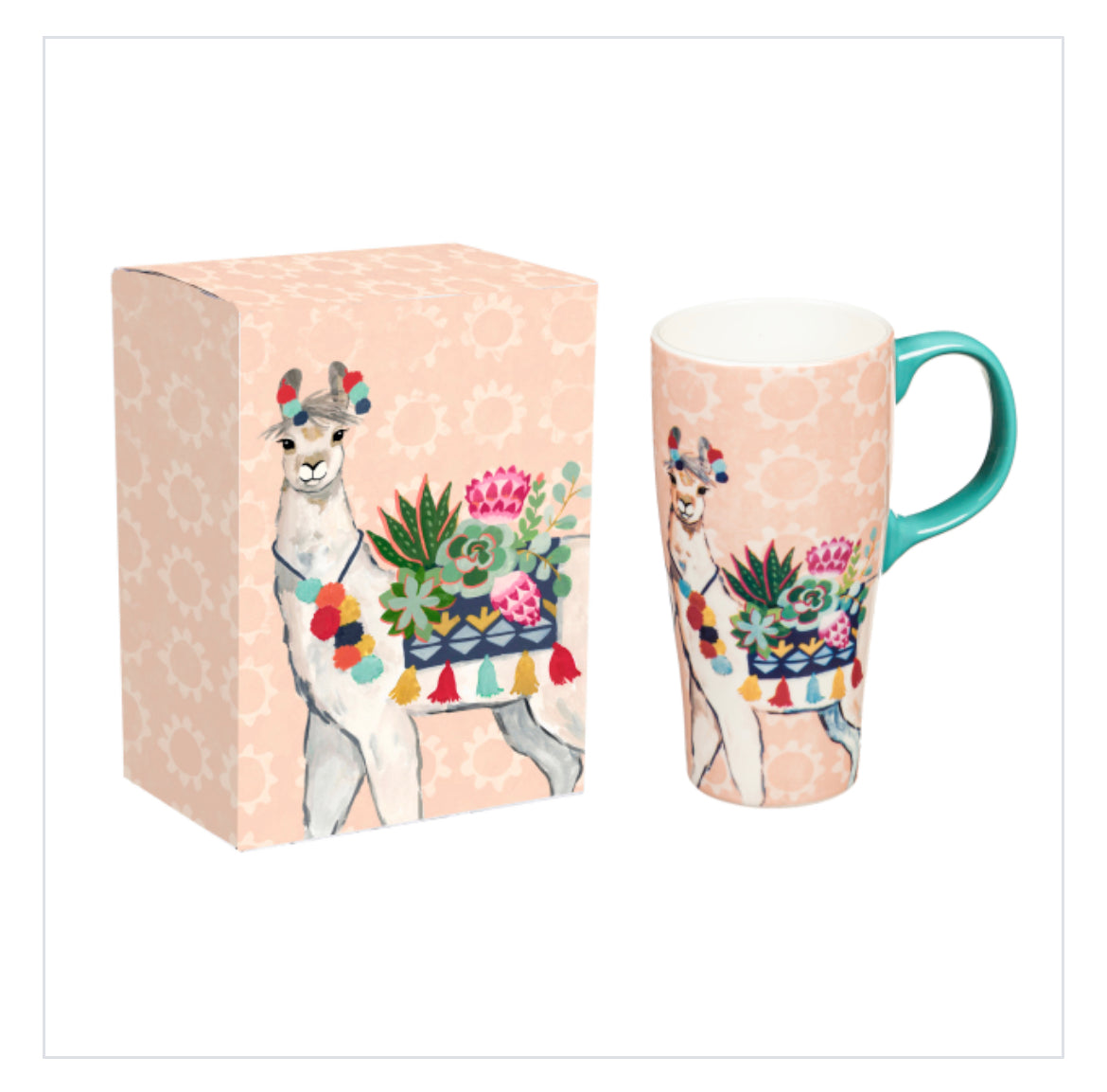 Llamas Ceramic Latte Cup