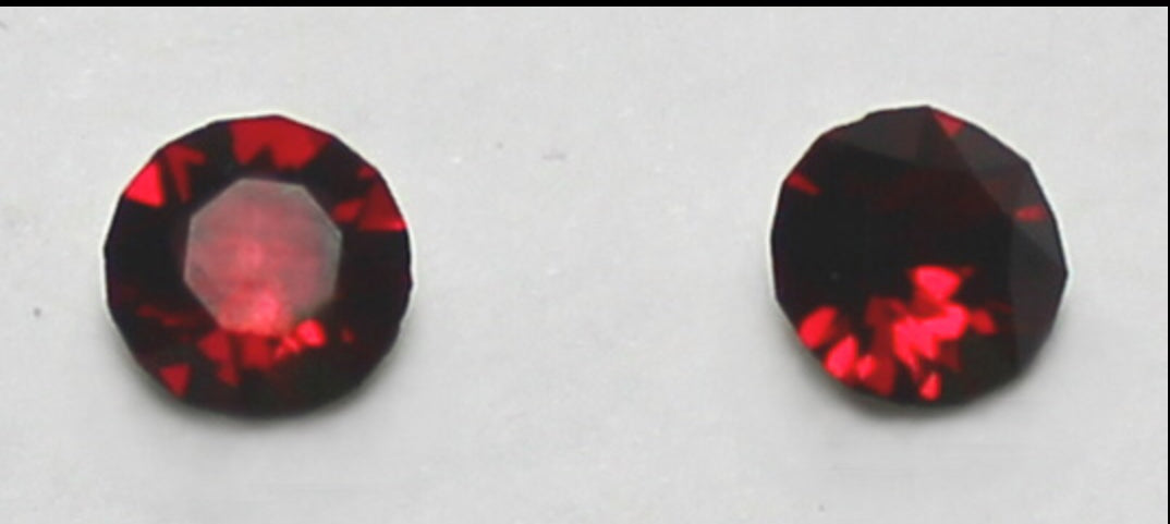 January Siam Diamond Cut Earrings