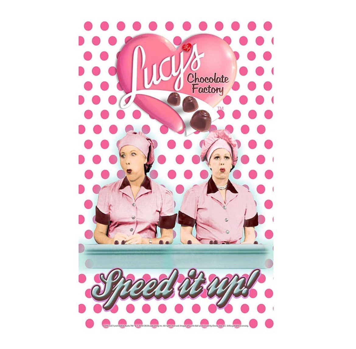 I Love Lucy Speed it Up Sign