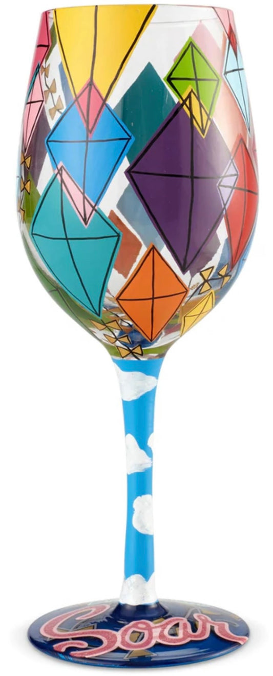“Time to Soar” Lolita Wine glass