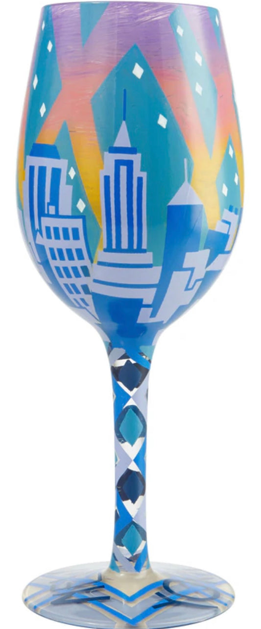 “New York Nights” Lolita Wine Glass