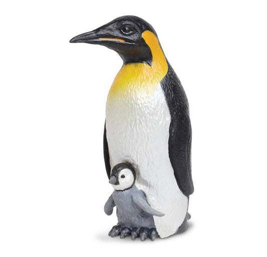 Emperor Penguin with Baby Figurine