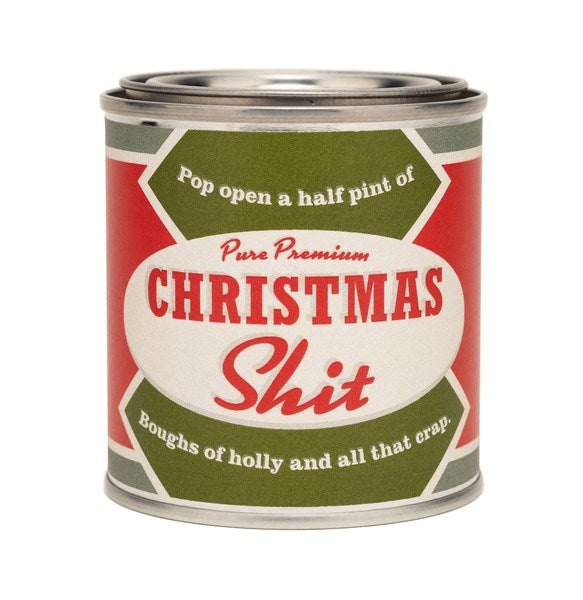 Christmas Shit Half Pint Can Candle