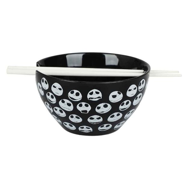 Nightmare Before Christmas Jack Ramen Bowl with Chopsticks