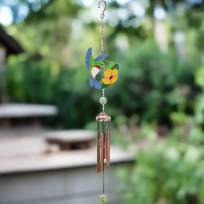 Hummingbird Flower Windchime