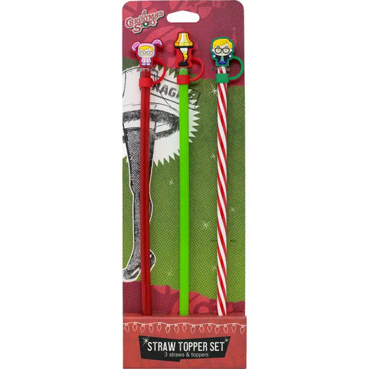 Christmas Story Straw Topper Set/3