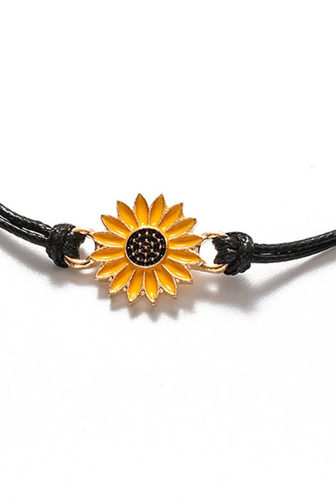 Sunflower Braided Bracelet