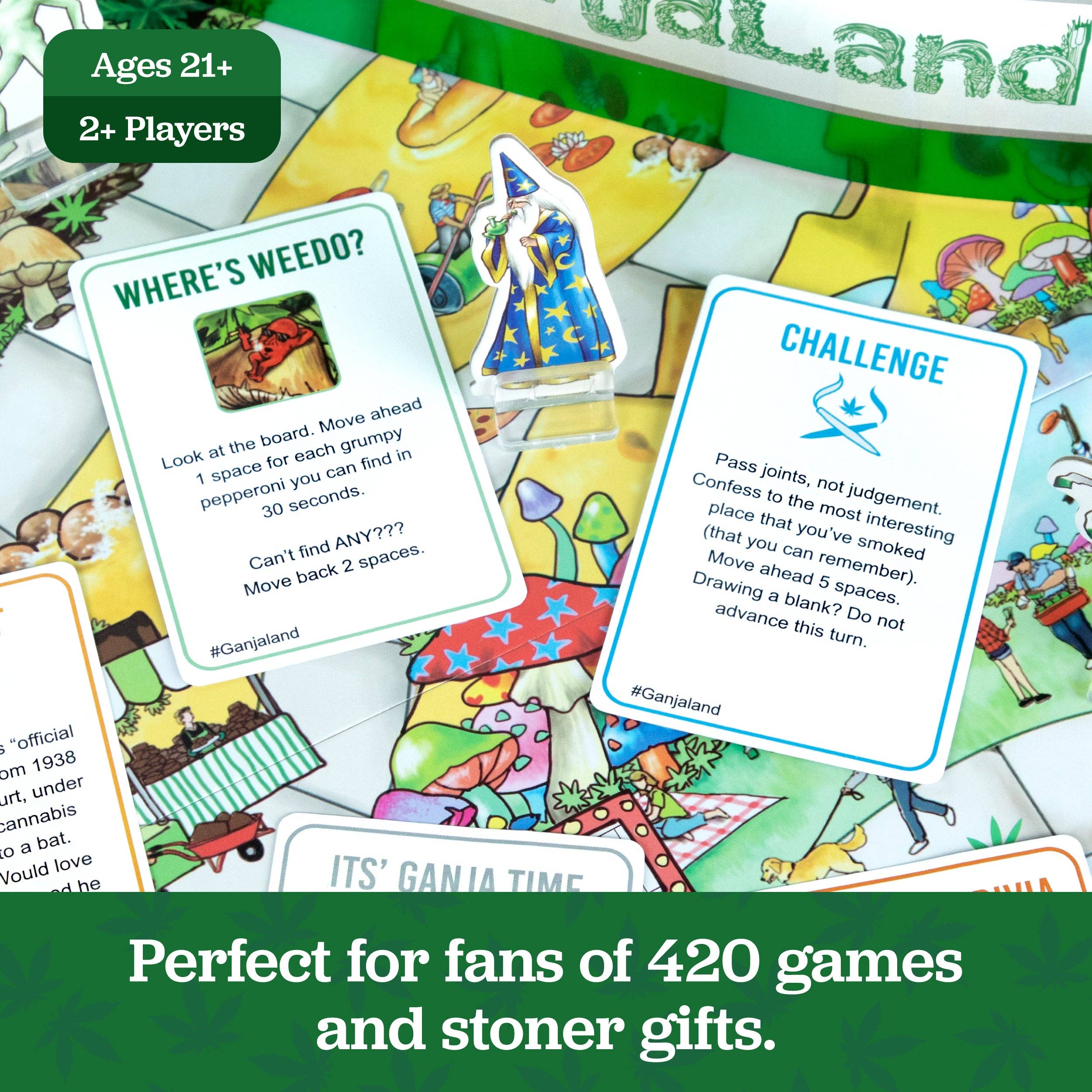 Ganjaland - Epic Weed Adventure Board Game for Adults