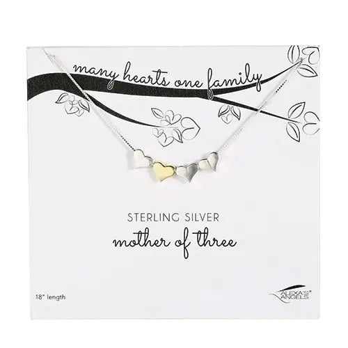 Many Hearts Mother of Three Necklace