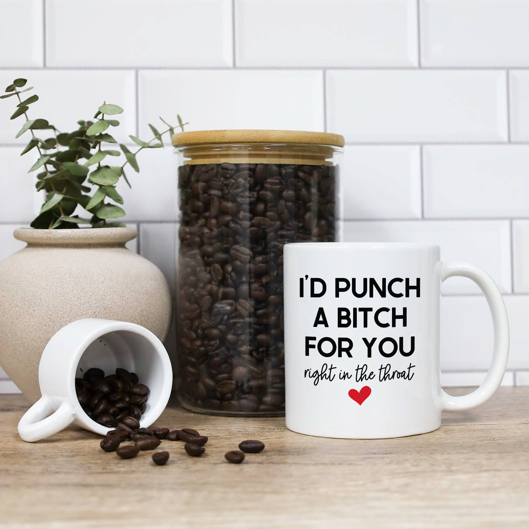 I'd Punch A Bitch For You Right In The Throat Mug