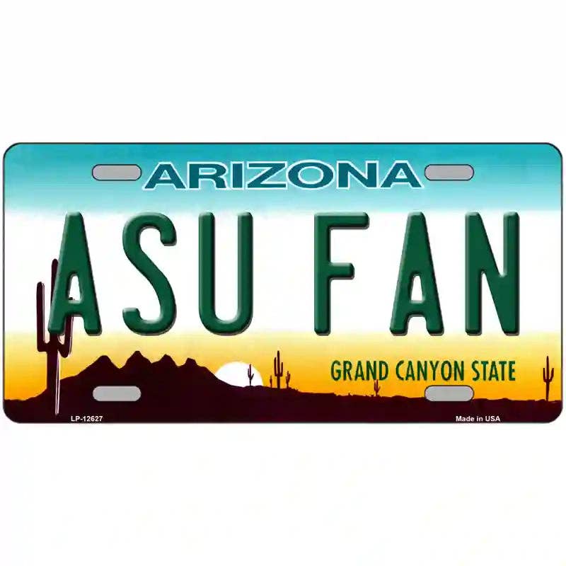 Arizona State Fan Novelty Metal License Plate