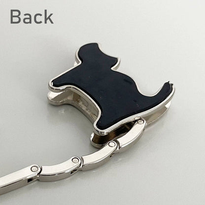 Foldable Purse Hook Hanger: Black Cat