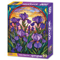 Stain Glass Iris 500 Piece Jigsaw Puzzle