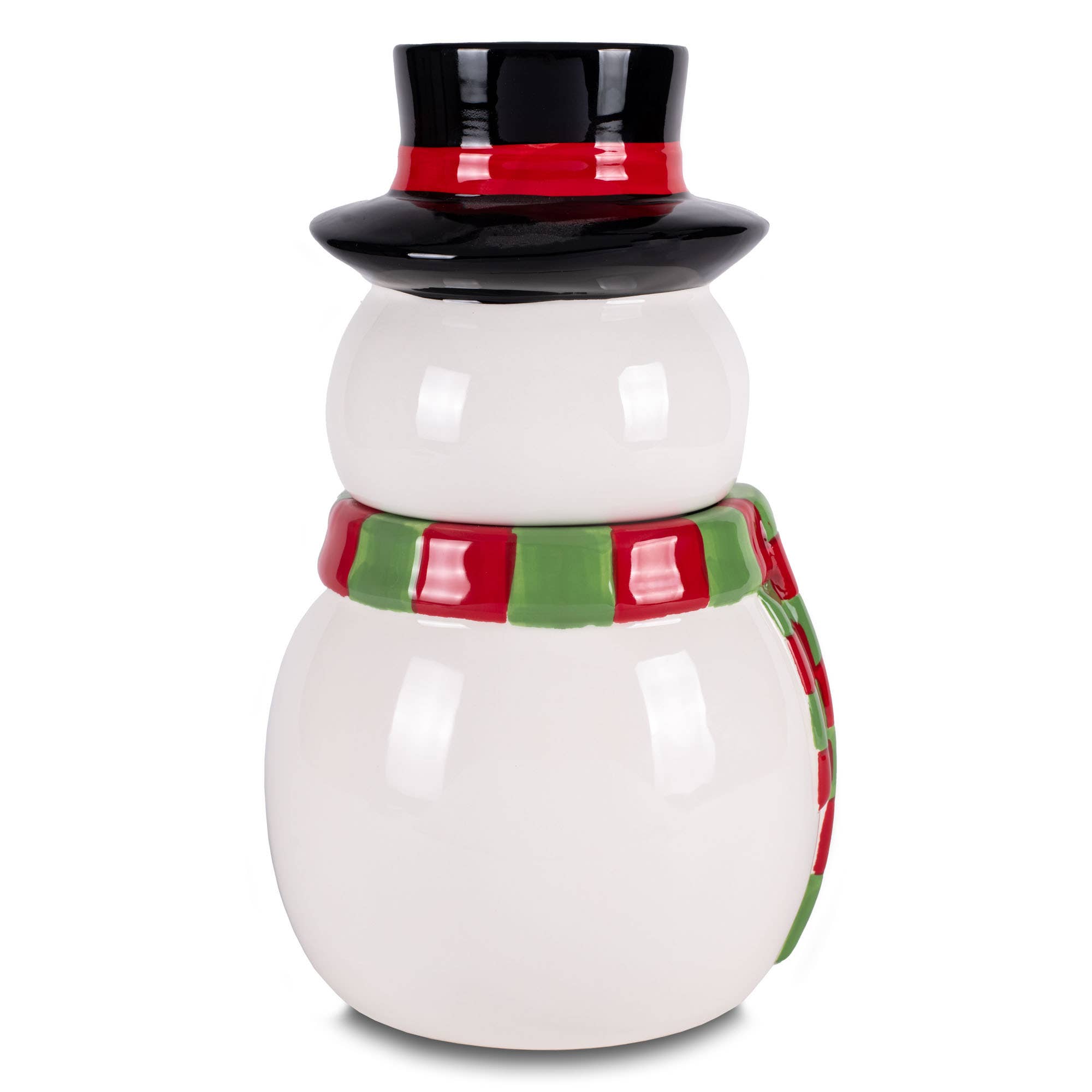 Snowman Scarf Dolomite Cookie Jar