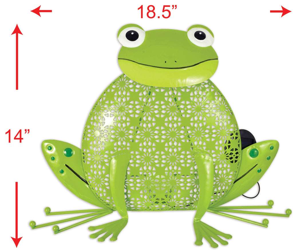 Daisy Frog Solar Porch Sitter