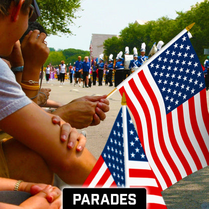 Handheld American USA Stick Flags