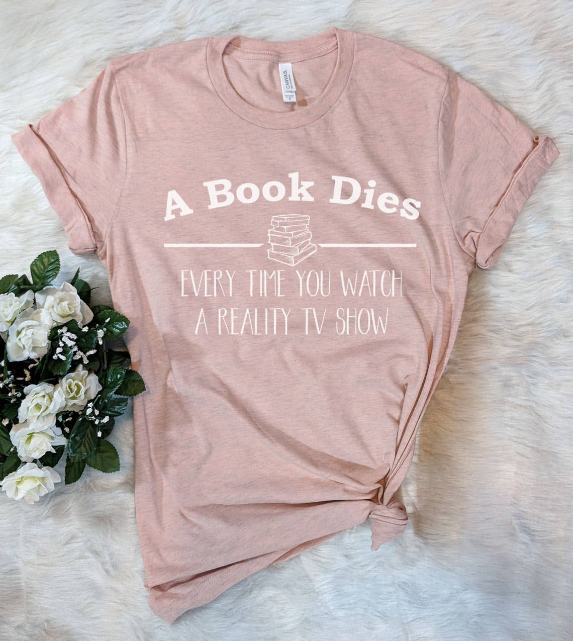 A Book Dies -  T-Shirt: Prism Peach / LG