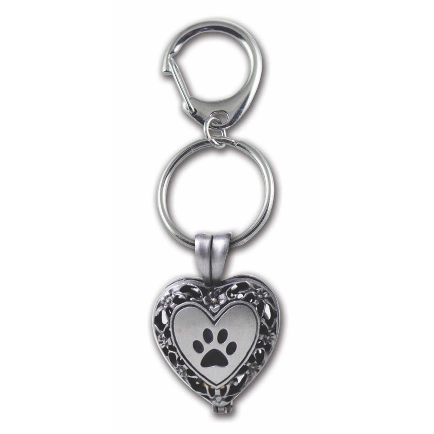 Paw Print Pet Memorial Key Ring