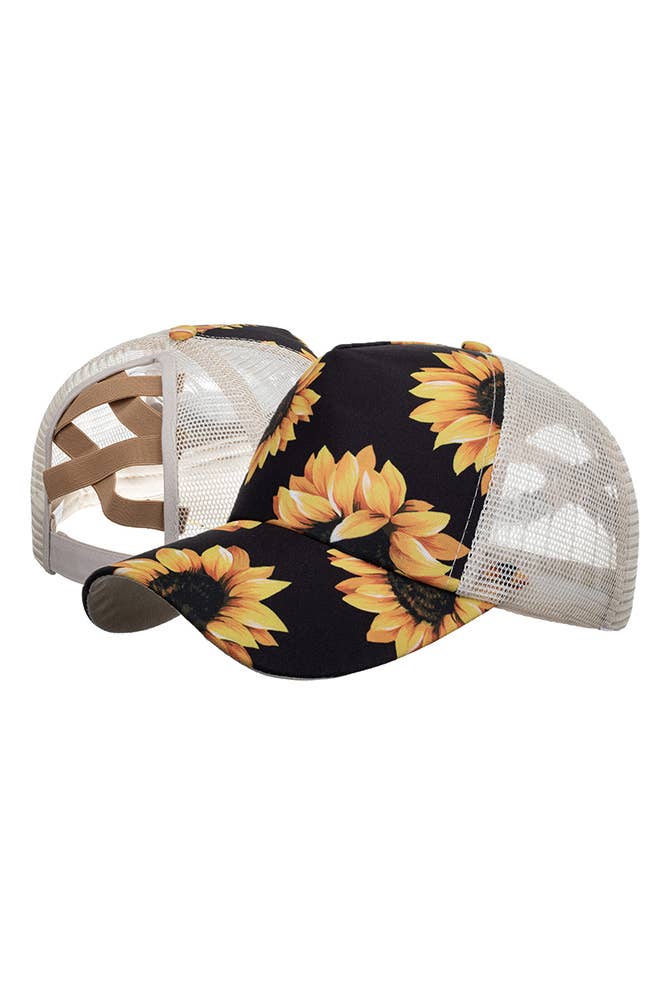 Sunflower Baseball Cap Black