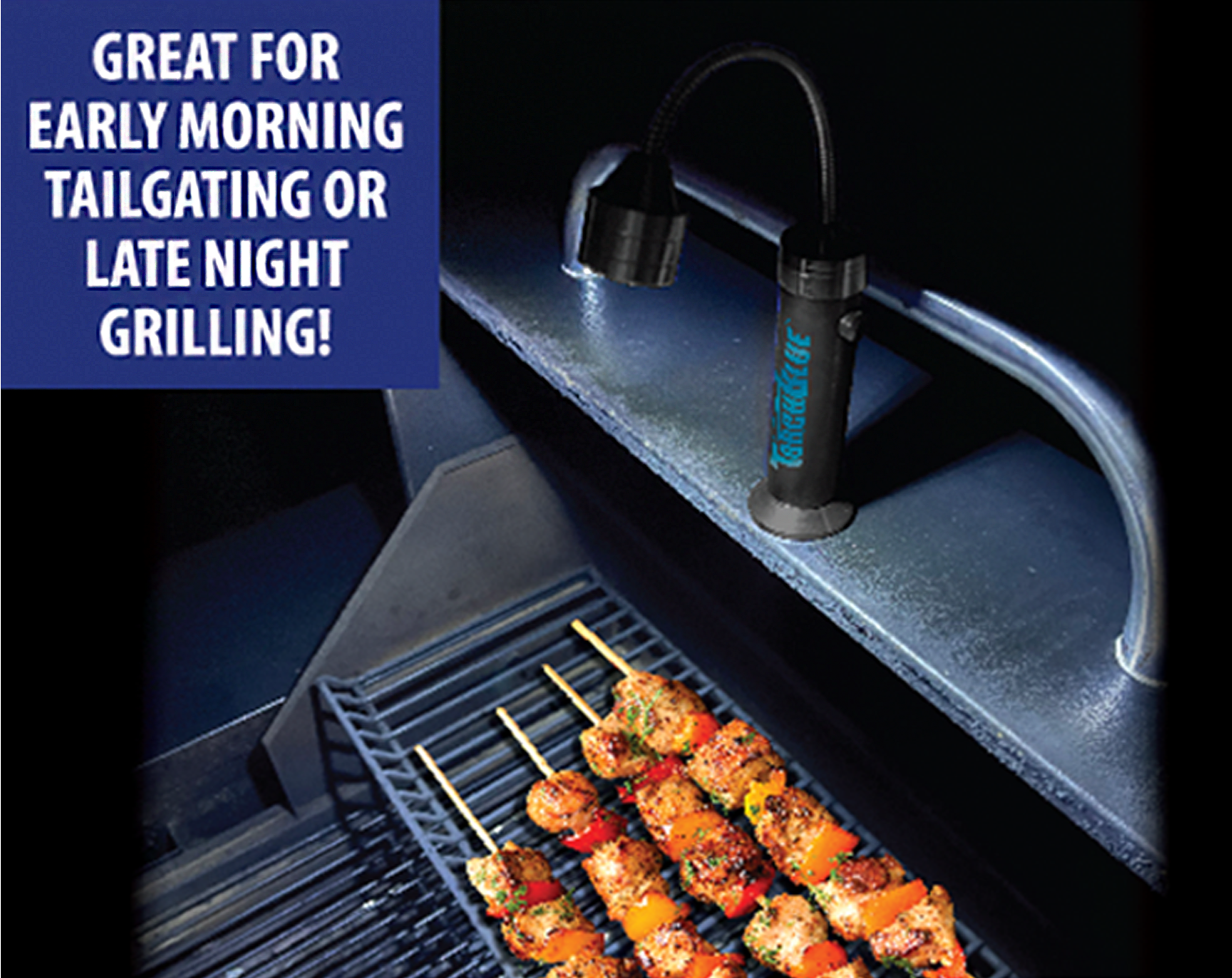 Torch Blue Magnetic Grill Black LED Flashlight