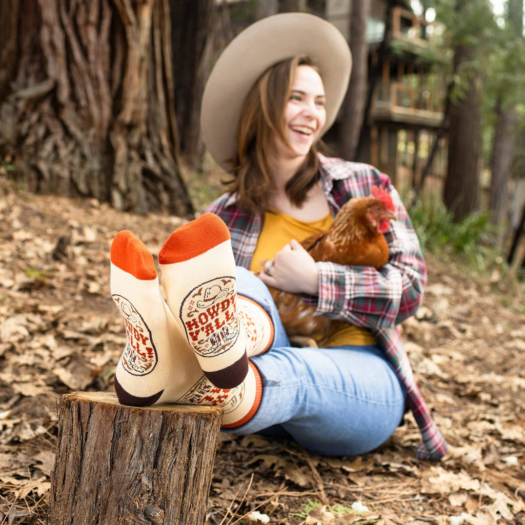 Howdy Y'all Country Western Socks