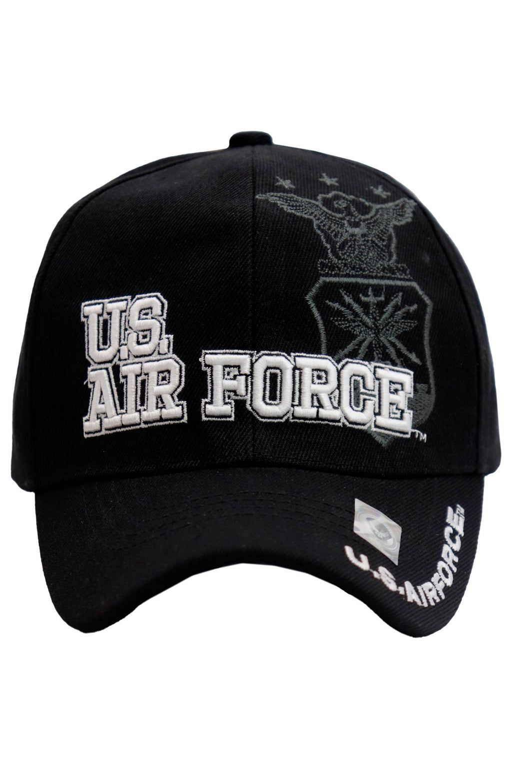 U.S. Air Force Official Licensed Baseball Cap: BLACK / ONE SIZE