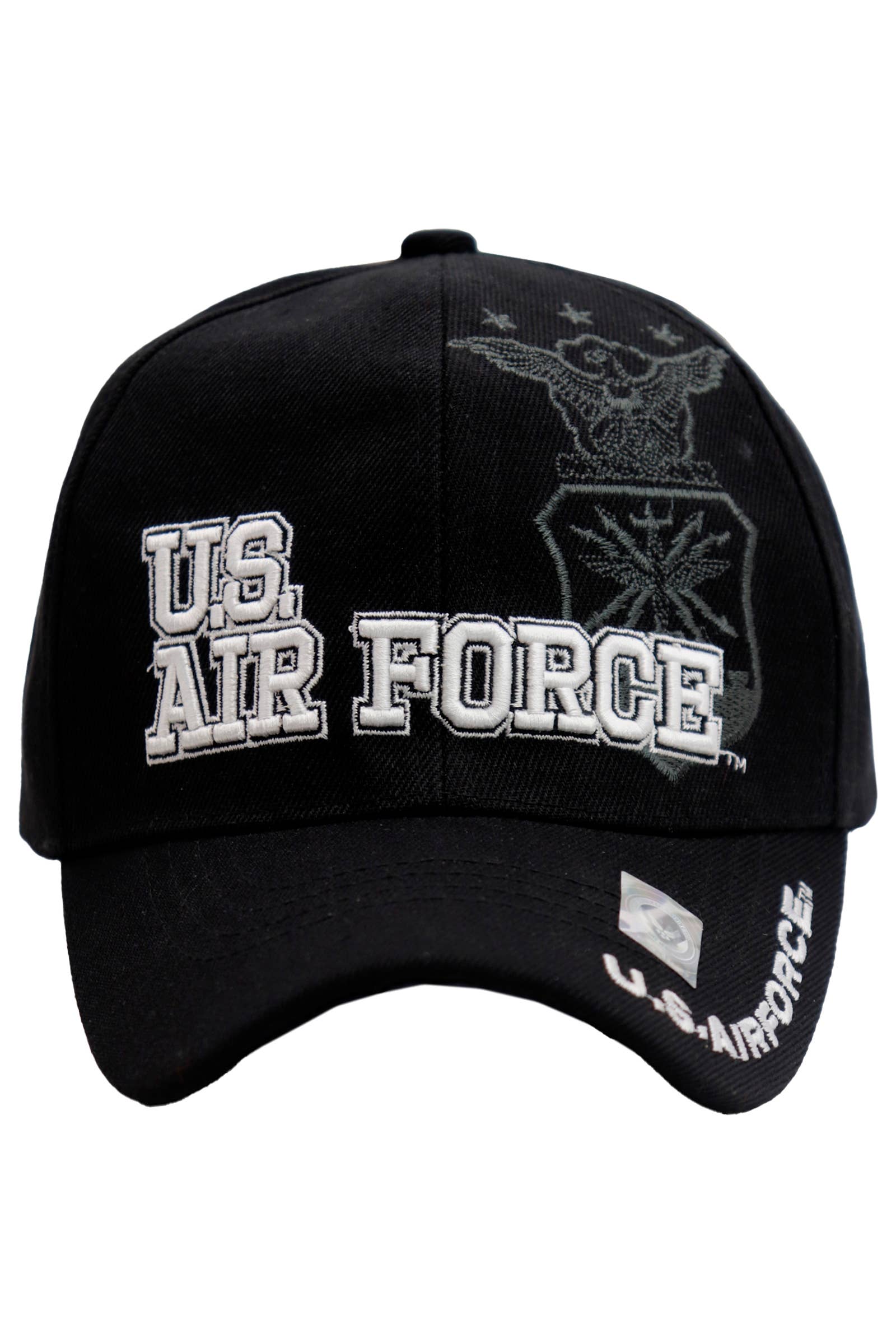 U.S. Air Force Official Licensed Baseball Cap: BLACK / ONE SIZE