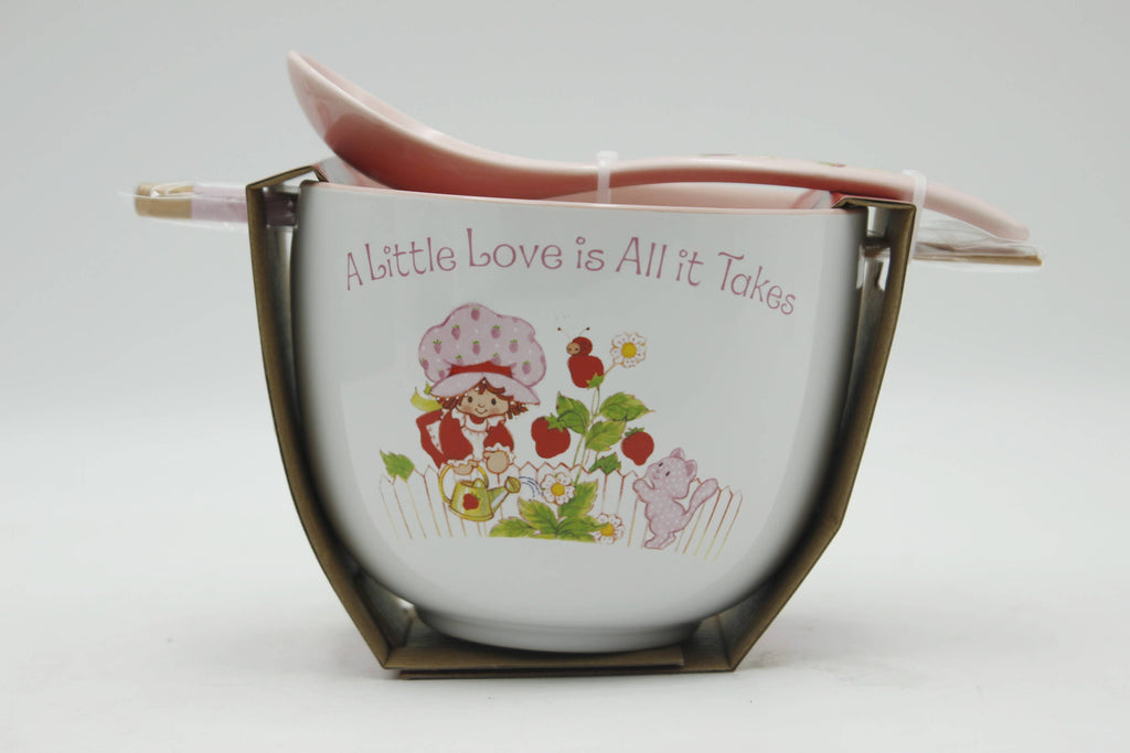 Strawberry Shortcake "A Little Love" 20oz Ceramic Ramen Bowl