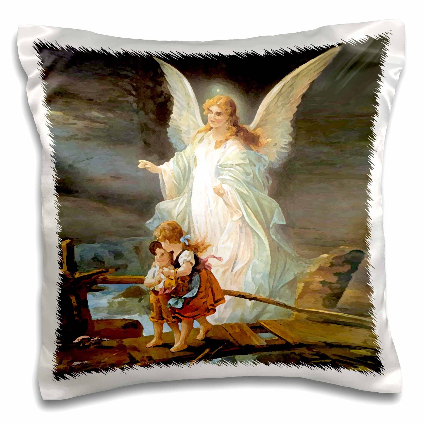 Guardian Angel Pillow Case with Pillow