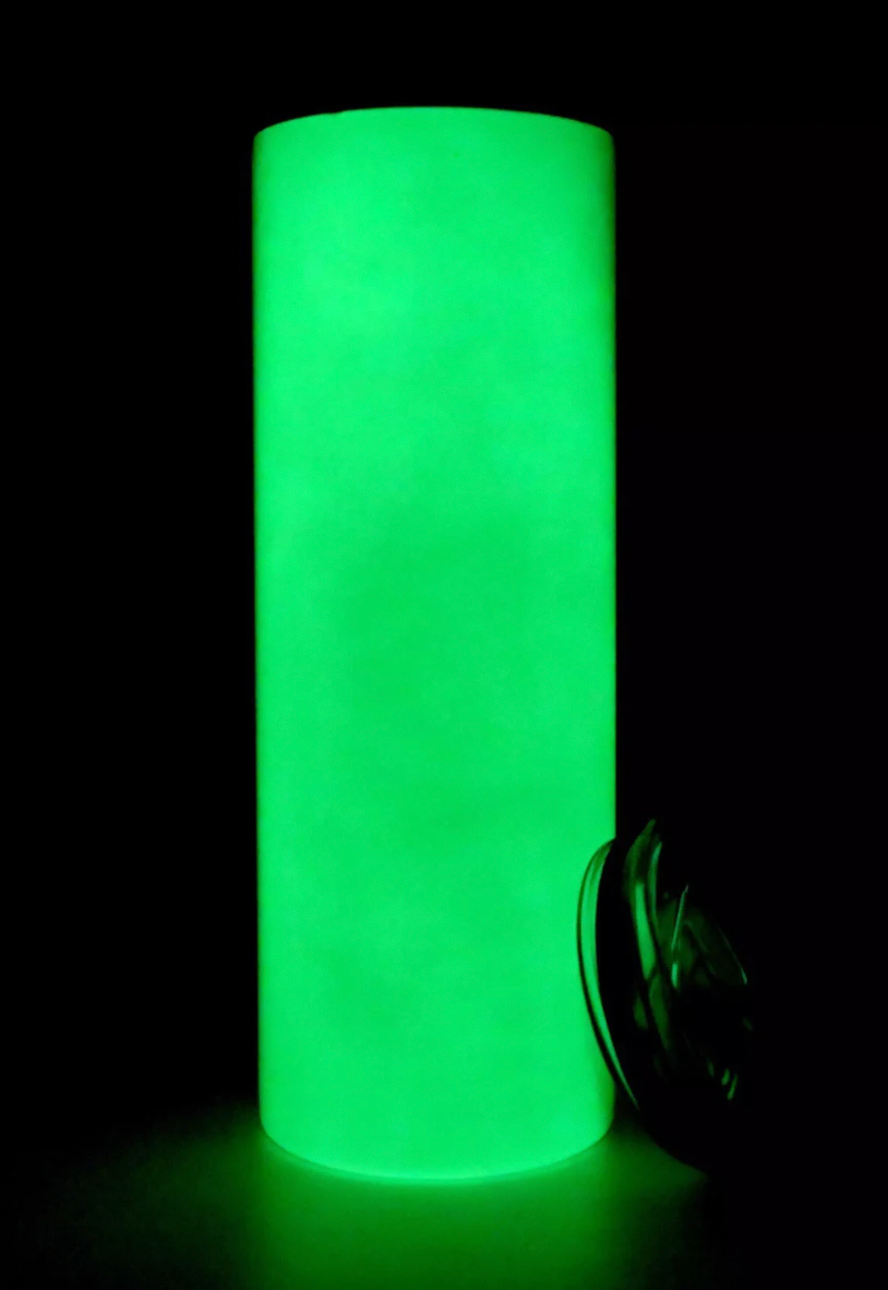 Nightmare Before Christmas Green Glow in the Dark Tumbler