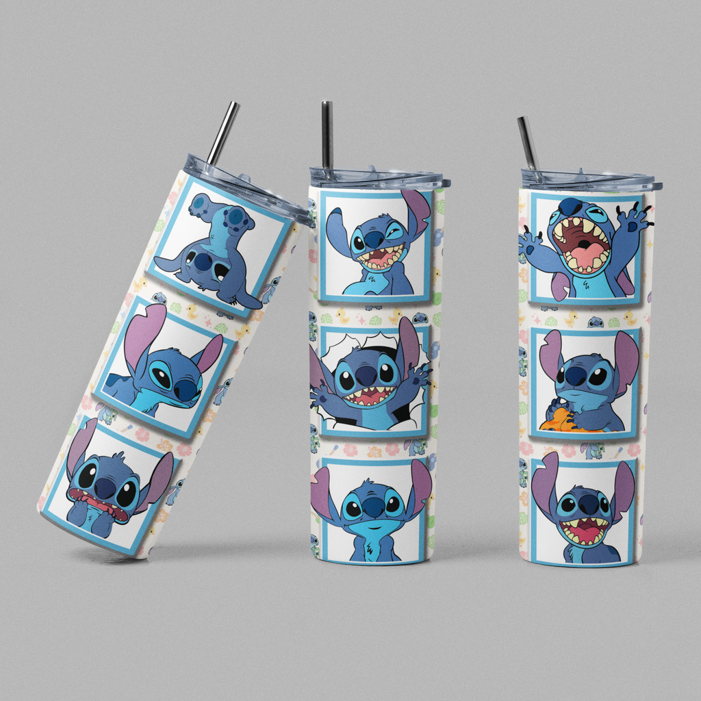 Stitch Blue Glow Tumbler