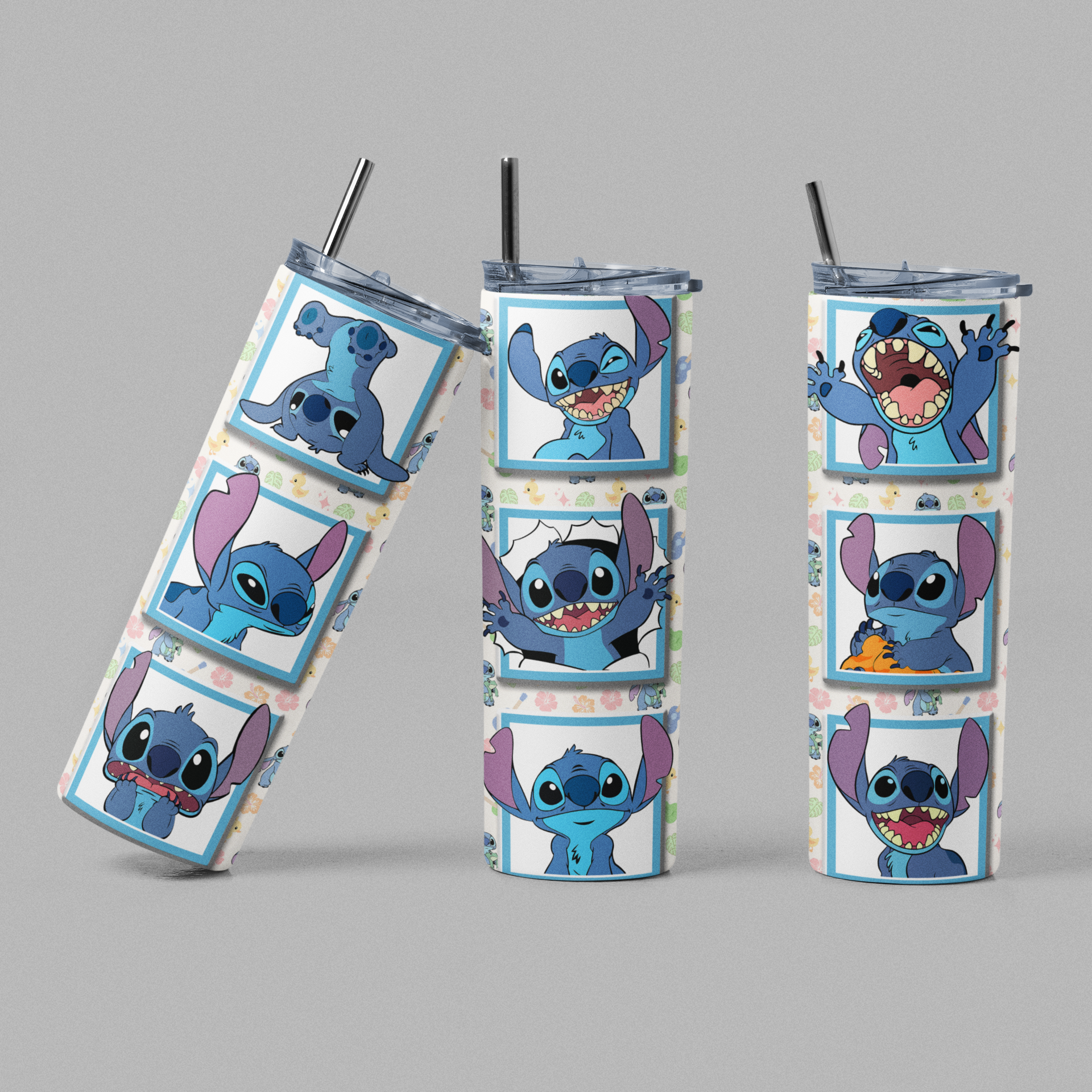 Stitch Blue Glow Tumbler