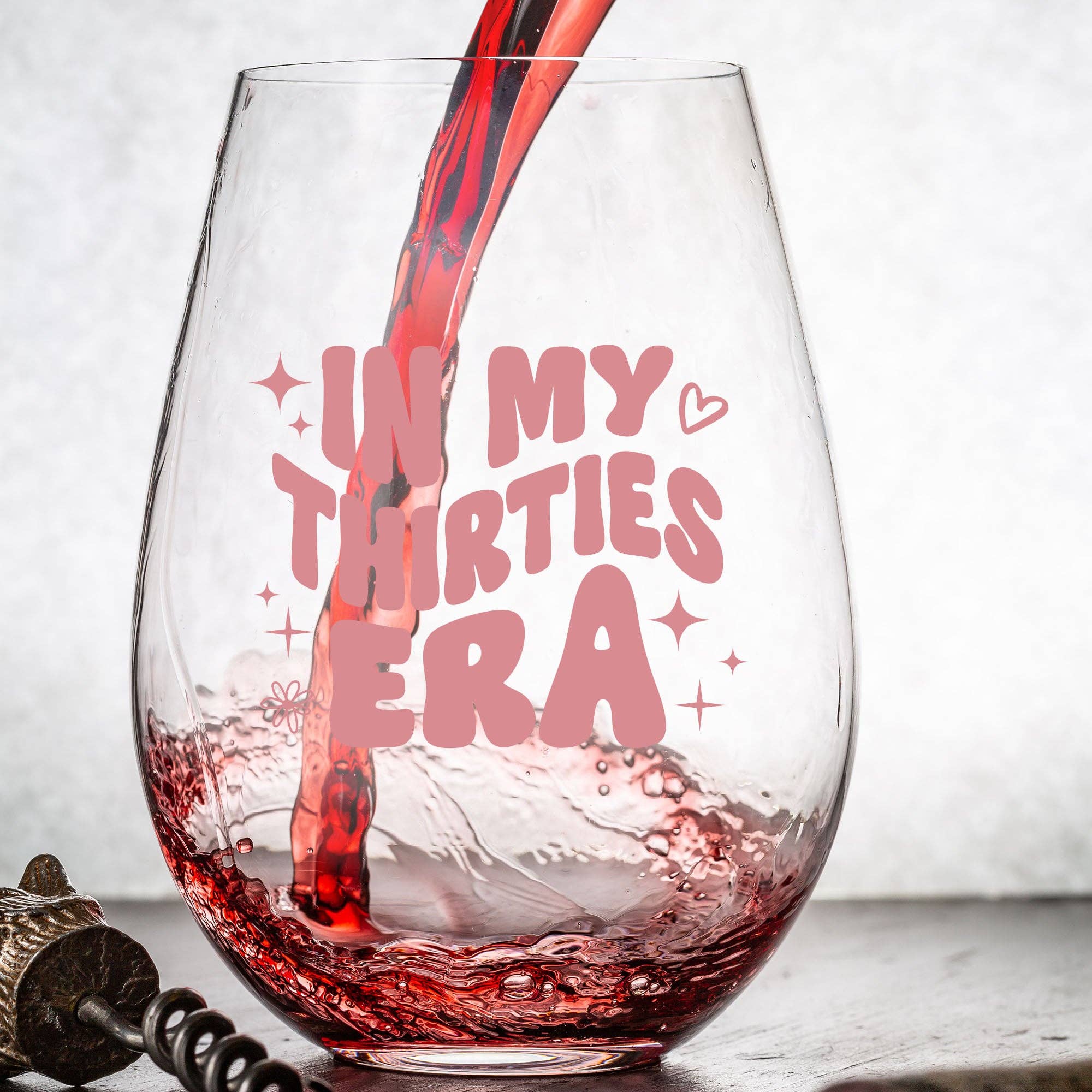 In My Thirties Era Wine Glass