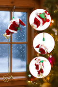 Santa Claus Climbing Music Playing Ornament