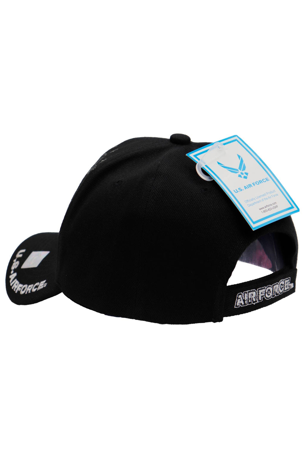 U.S. Air Force Official Licensed Baseball Cap: BLACK / ONE SIZE