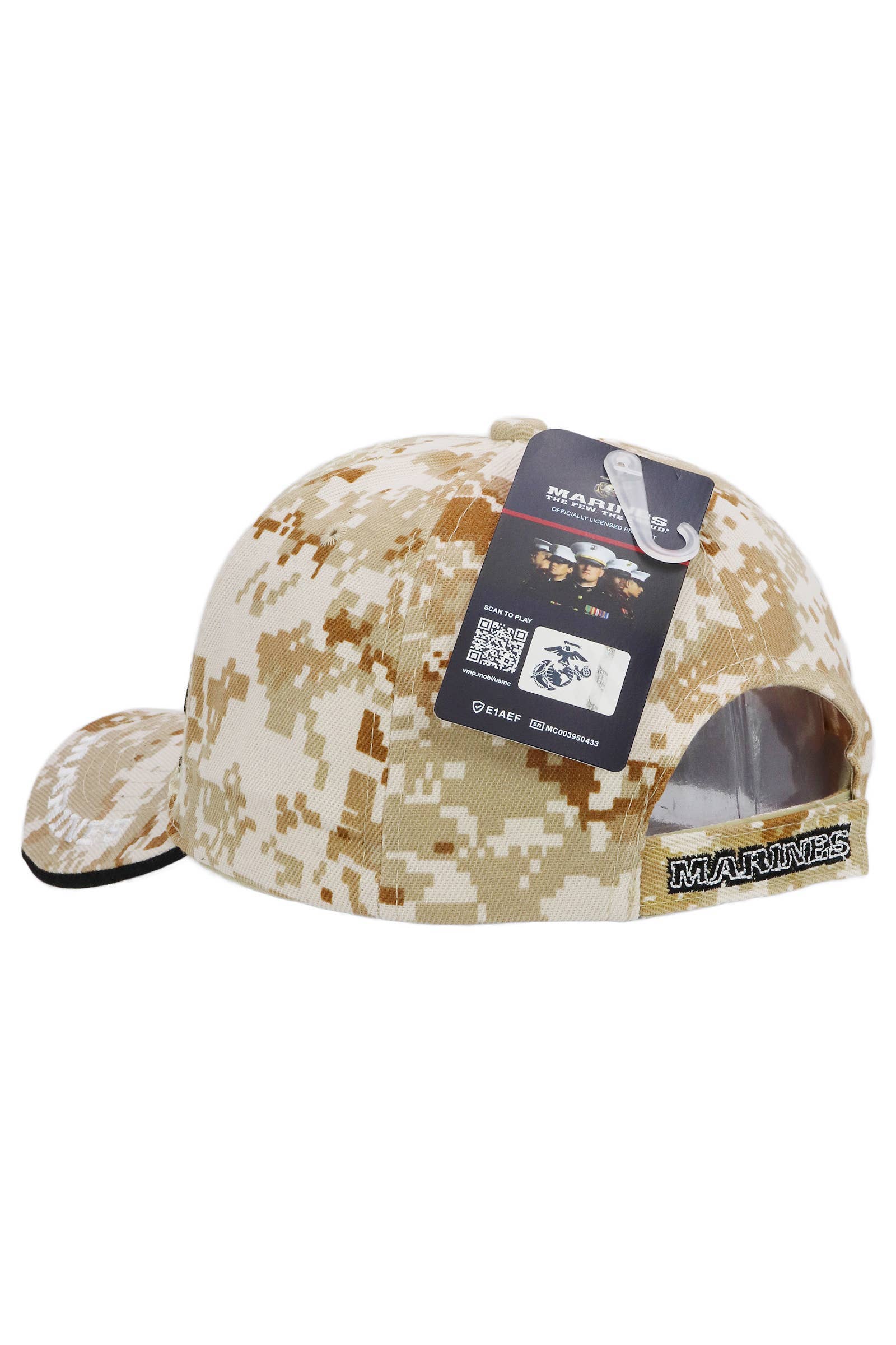 U.S. Marine Corps Logo Licensed Baseball Cap: DESERT DIGITAL CAMO / ONE SIZE