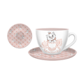 Aristocats Marie 22oz Oversized Ceramic Teacup w Saucer