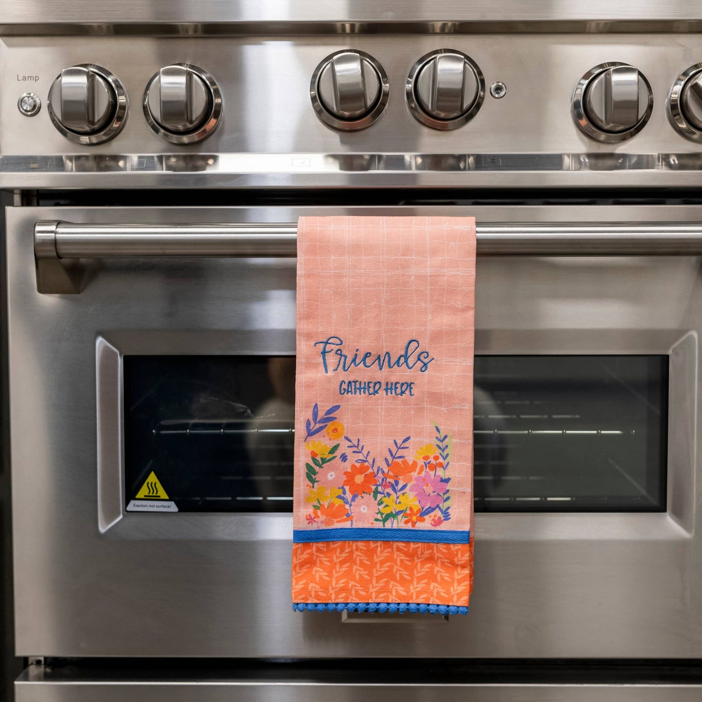 Friends Gather Here Tea Towel