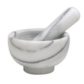 HIC Kitchen Marble Mortar And Pestle, 4in